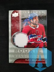 2020-21 Trilogy Rookie Renditions Jersey #RR-4 Alex Belzile Montreal
